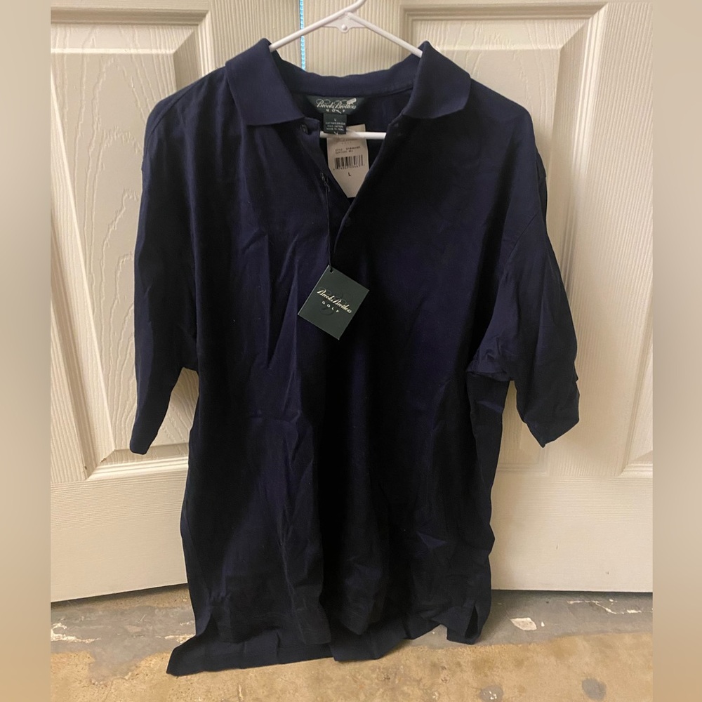 Dark Navy Brooks Brothers Golf Knit Polo - Brand New